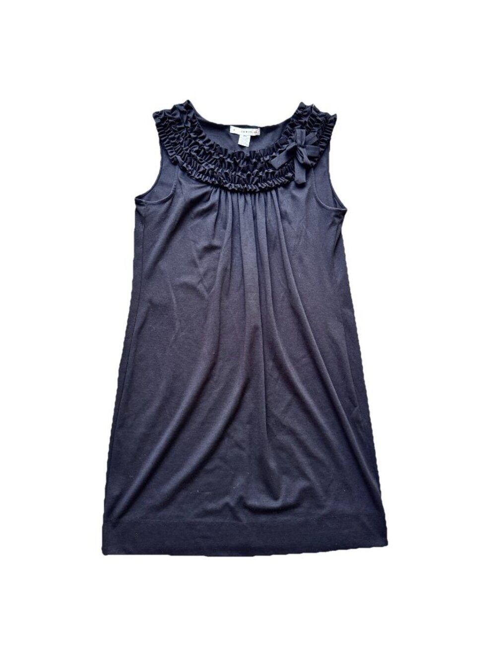 AA Studio AA Black Sleeveless Dress Women Plus Size 16W Ruffles Knit Stretch